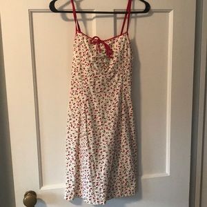 Cherry print mini dress
